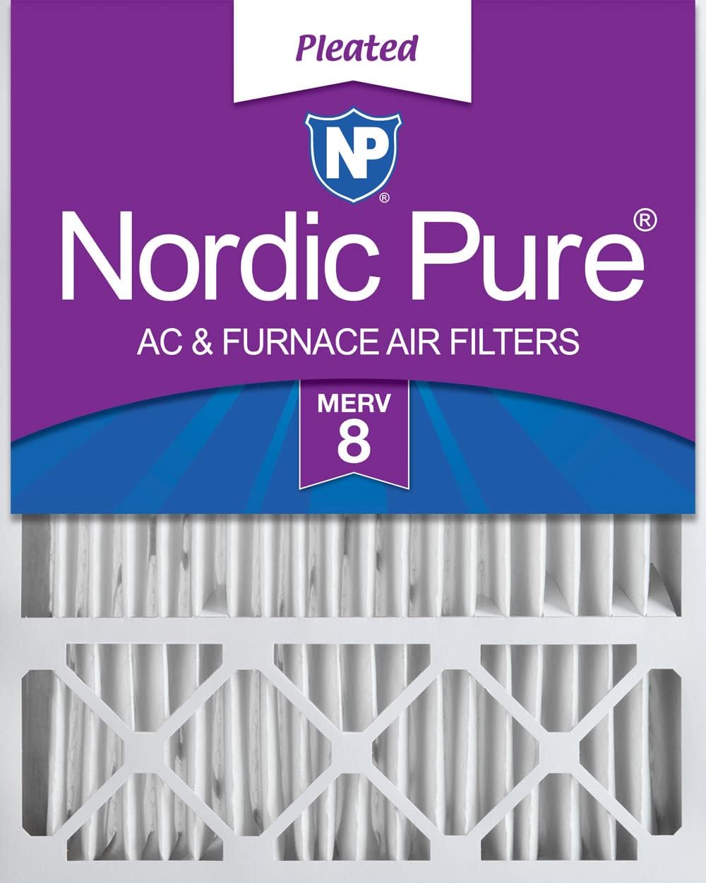 Nordic Pure 20x25x5 Honeywell Replacement MERV 8 Air Filter