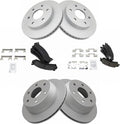 TRQ Front & Rear Ceramic Disc Brake Pads & G-Coated Rotor Kit - Direct