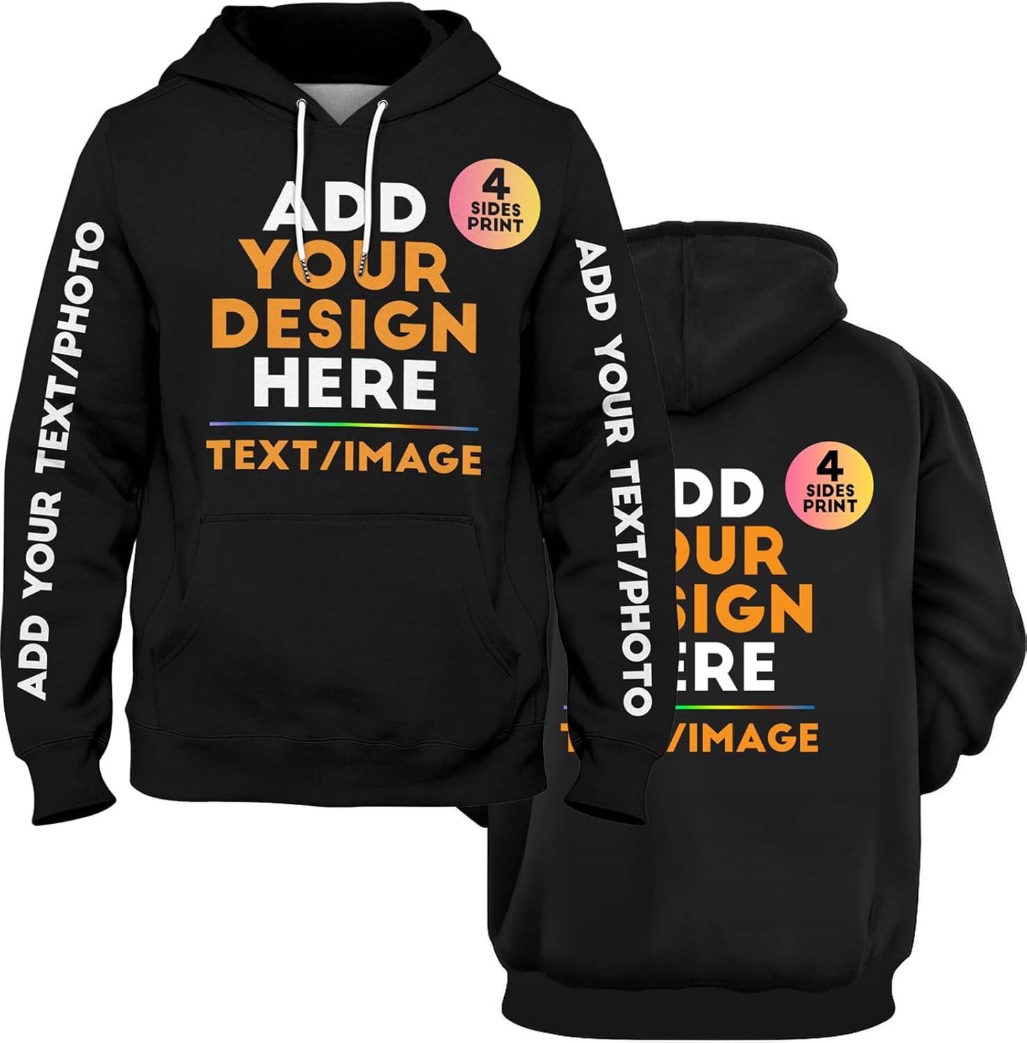 Personalized Custom Hoodie - Add Your Own Style!
