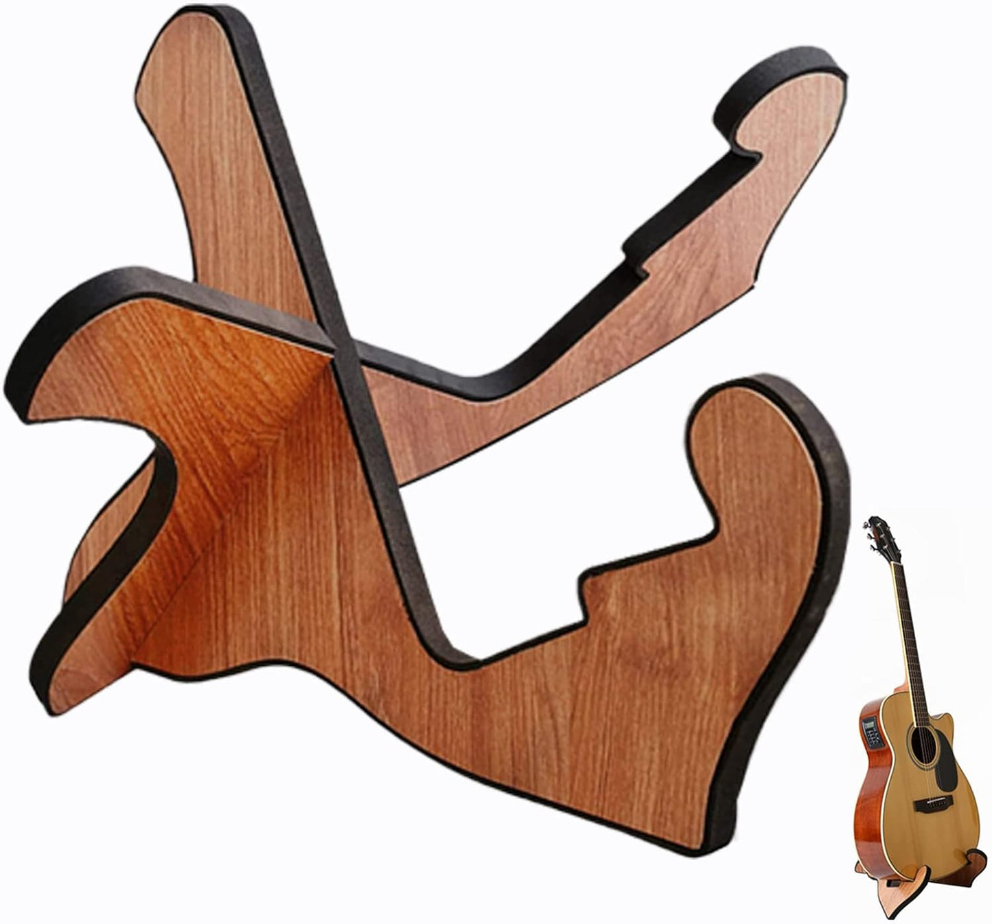 YYJ HOME Premium Wood Guitar Stand - Versatile & Protective