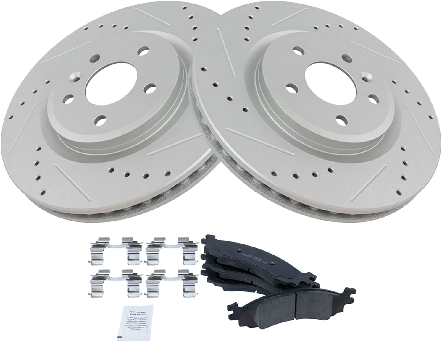 TRQ Front Performance Brake Pad & Rotor Kit for Ford Taurus