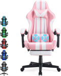 Massage Gaming Chair with Footrest - Ultimate Comfort!