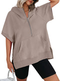 Cozy Fall Style: AUTOMET Oversized Short Sleeve Hoodie