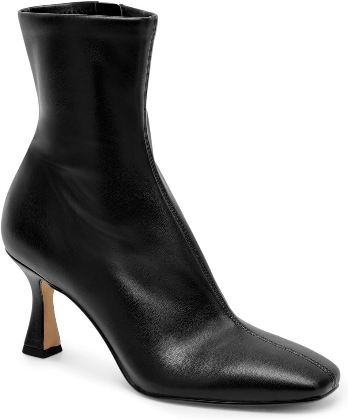 Coutgo Womens Kitten Heel Ankle Boots for Chic Fall Style