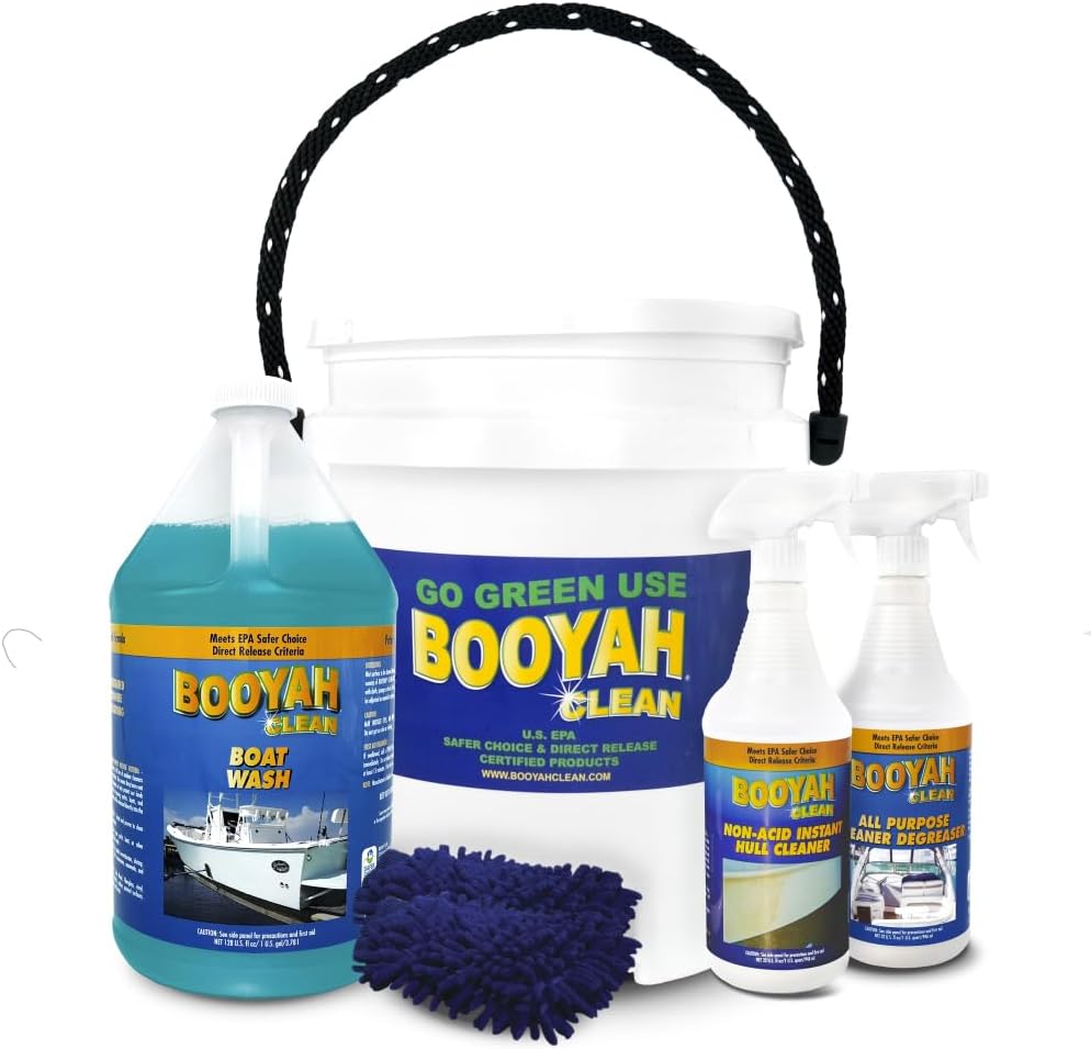 Booyah Clean Bucket Kit for Complete Boat Cleaning Solutions