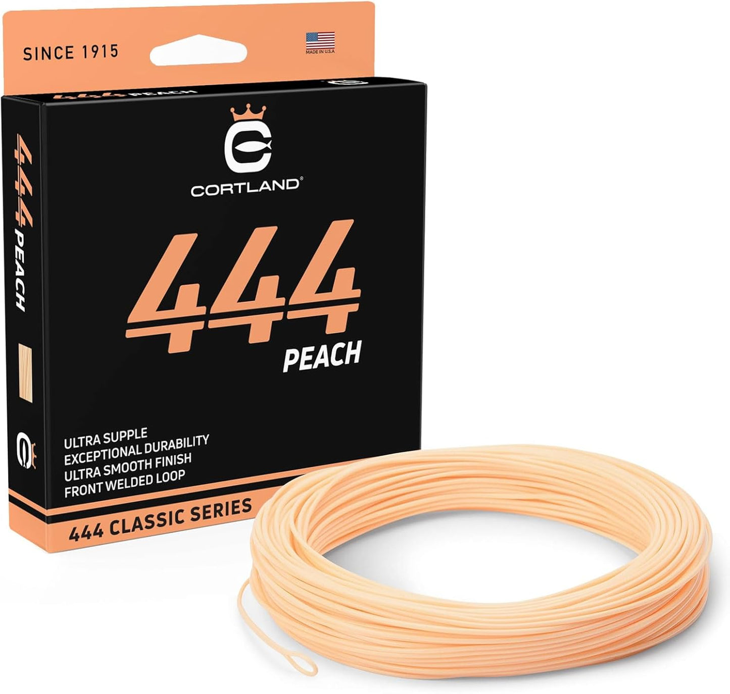 Cortland 444 Peach Fly Fishing Line for Freshwater Angling