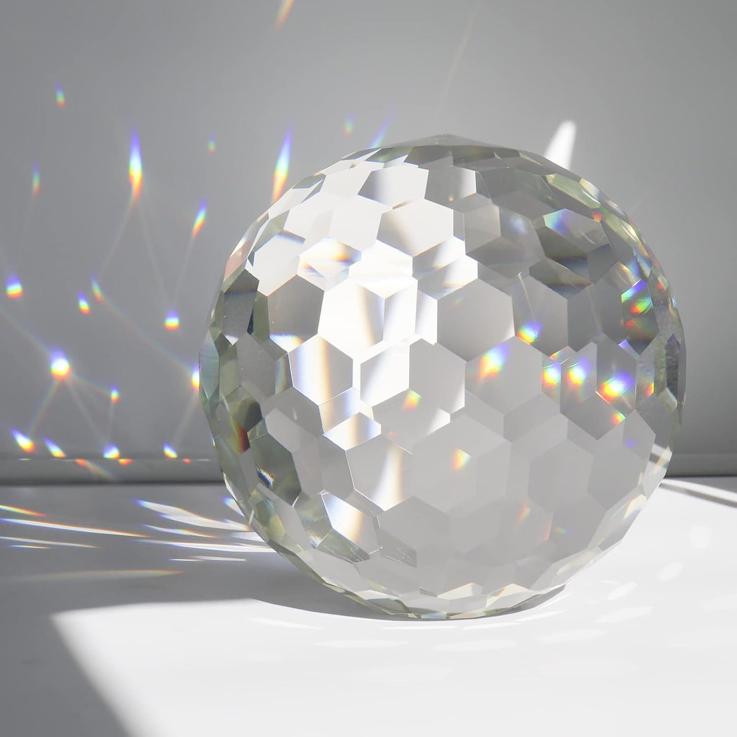 Clear Crystal Suncatcher Ball Prism for Beautiful Rainbows