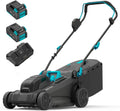 2x20V 18 in Electric Lawn Mower Cordless - Brushless, Dual Battery