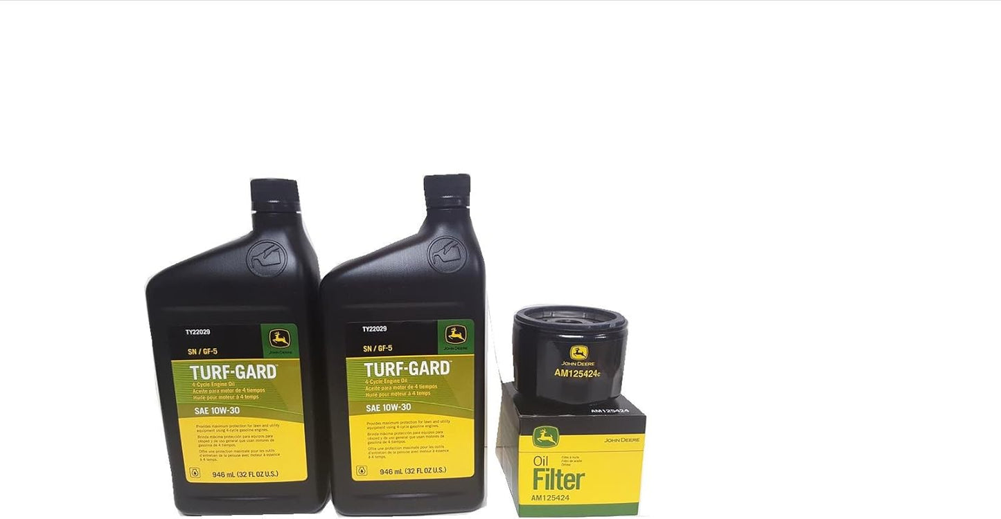 John Deere 2 Quarts Turf-Gard SAE 10W-30 Oil with Filter