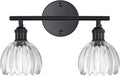 Bathroom Light Fixtures with Clear Tulip Glass Shade for Style
