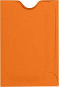 LUXPaper Credit Card Sleeves in Mandarin Orange - 500 Qty