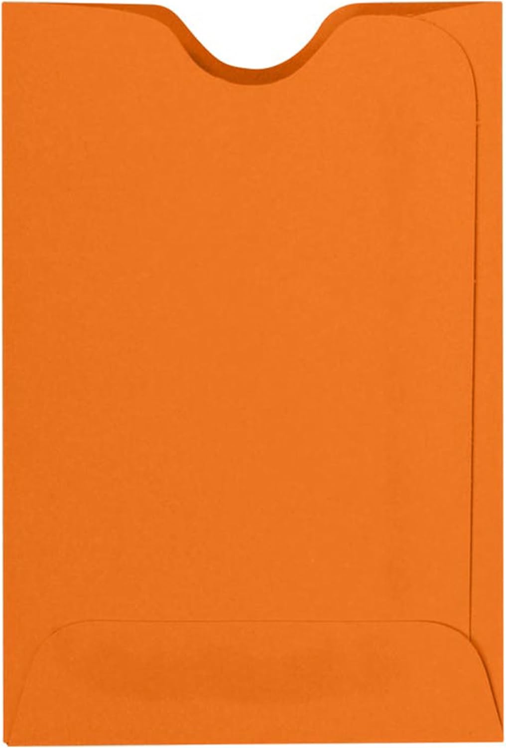 LUXPaper Credit Card Sleeves in Mandarin Orange - 500 Qty
