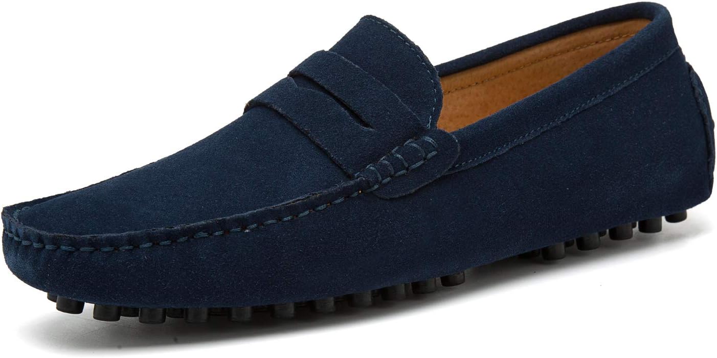 Go Tour Men's Penny Loafers Moccasin Driving Shoes for Comfort