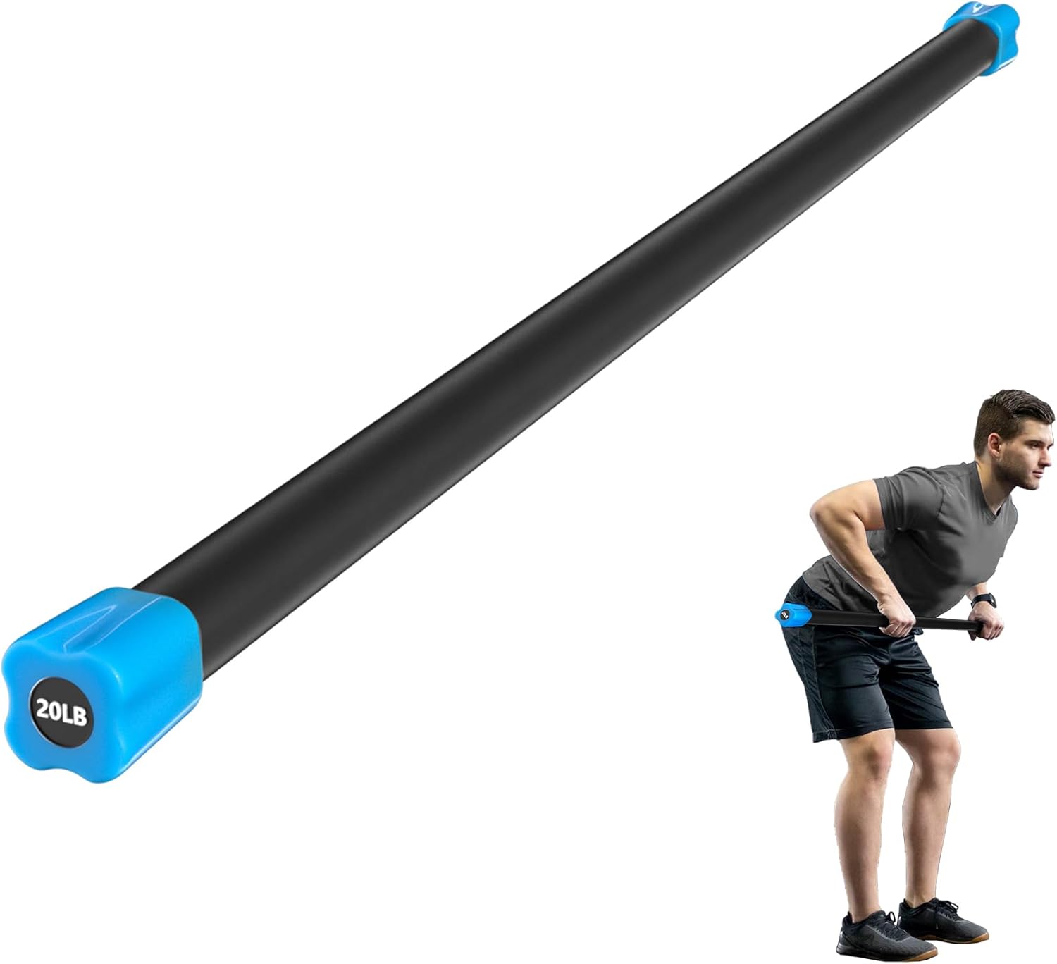 Fitvids Total Body Workout Weighted Bar for Effective Training