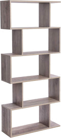 VASAGLE Wooden Bookcase 5-Tier Shelf - Sturdy, Decorative Storage