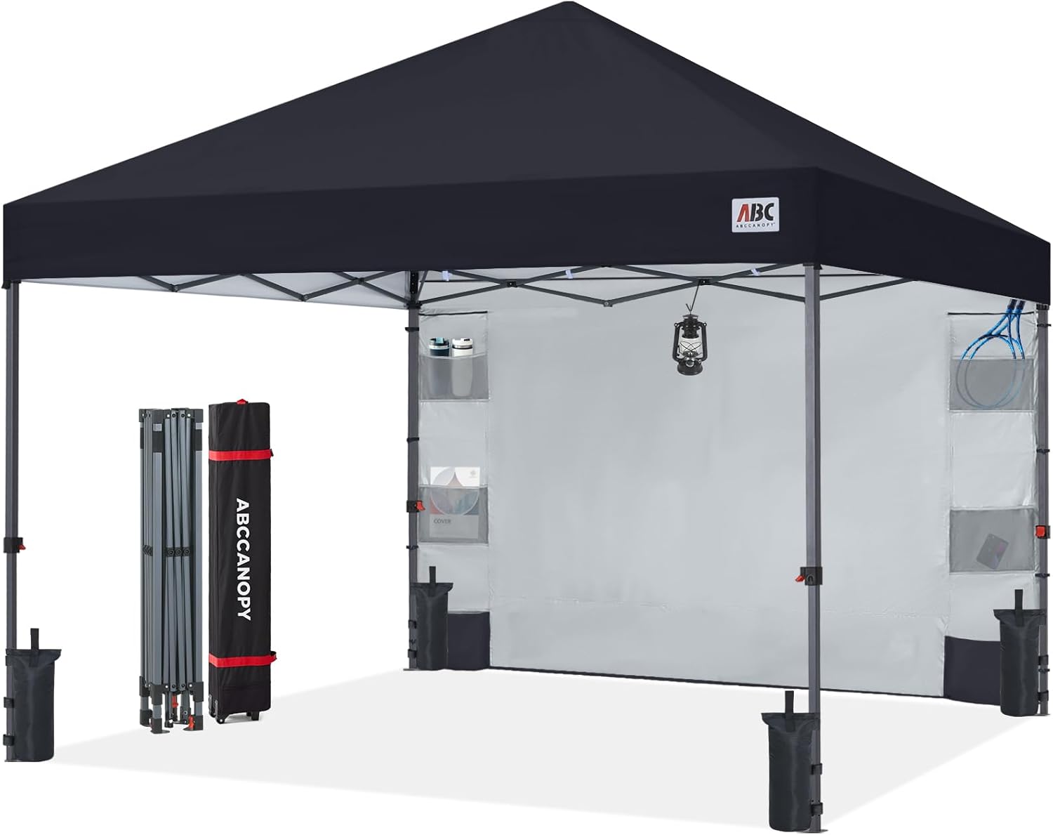 ABCCANOPY Pop Up Canopy Tent with Sidewall for Events