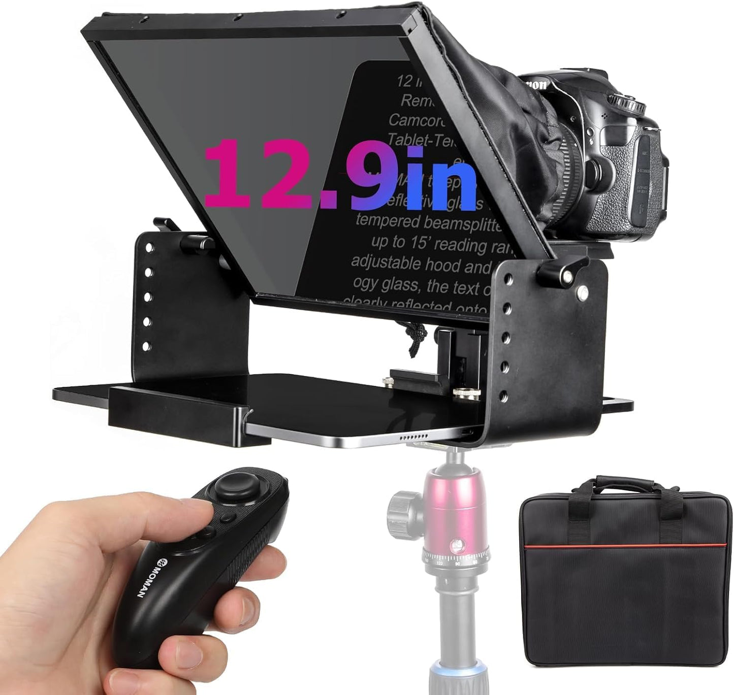 Moman Professional Teleprompter Kit for iPad/Tablet Use