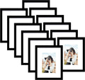 Picrit 11x14 Picture Frame Set of 12 - Black Gallery Frames