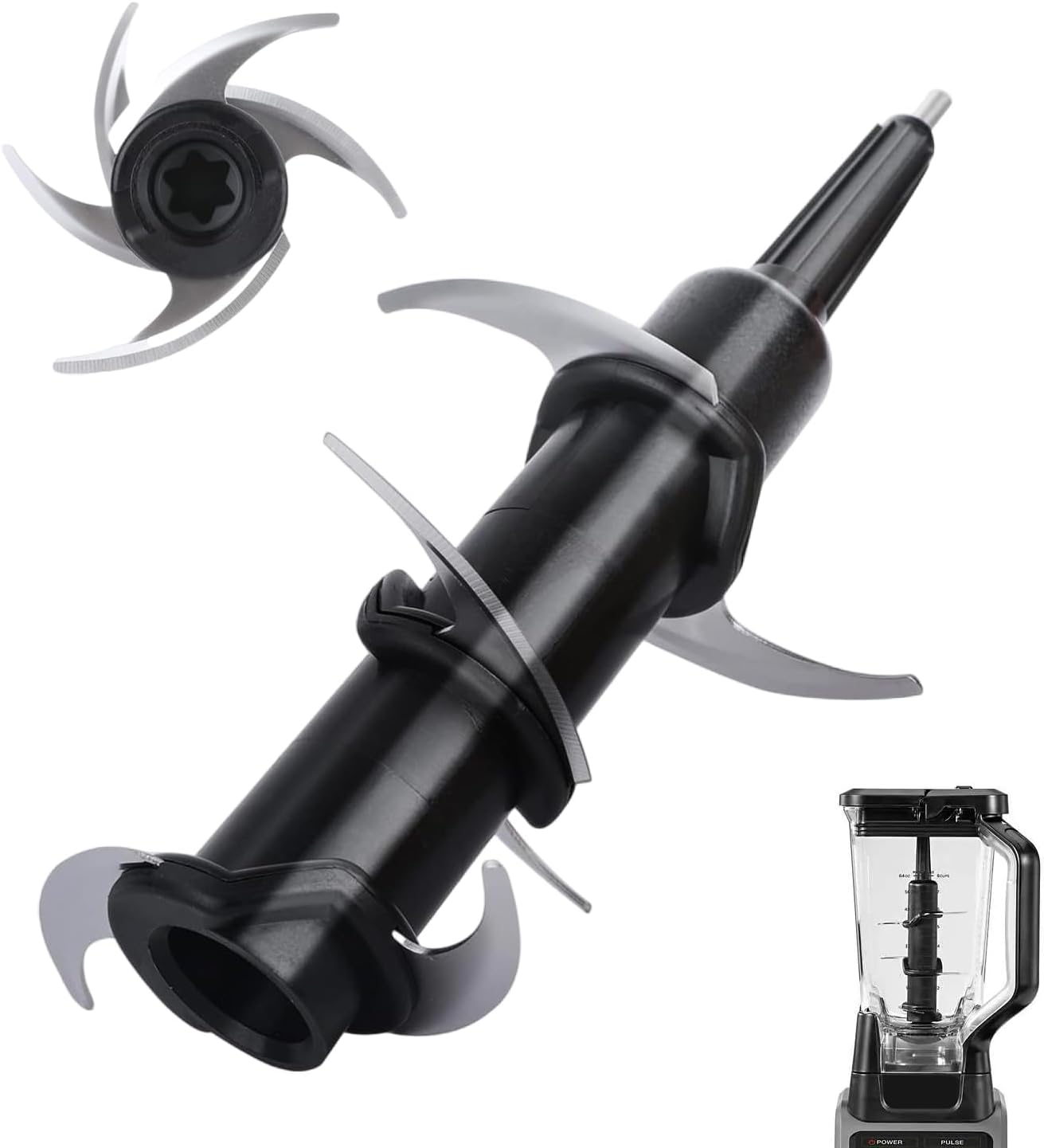 Teckarry Ninja Blender Blade - Perfect Fit for 72 oz Pitcher