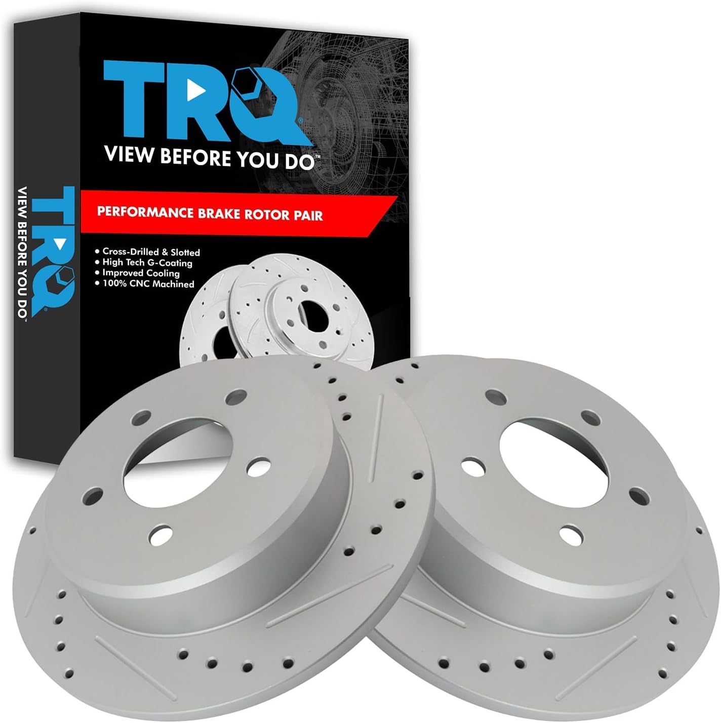 Performance Premium G-Coated Slotted Brake Rotors for Chrysler