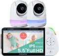 Babysense 5.5 1080p Full HD Split-Screen Baby Monitor - Dual Camera