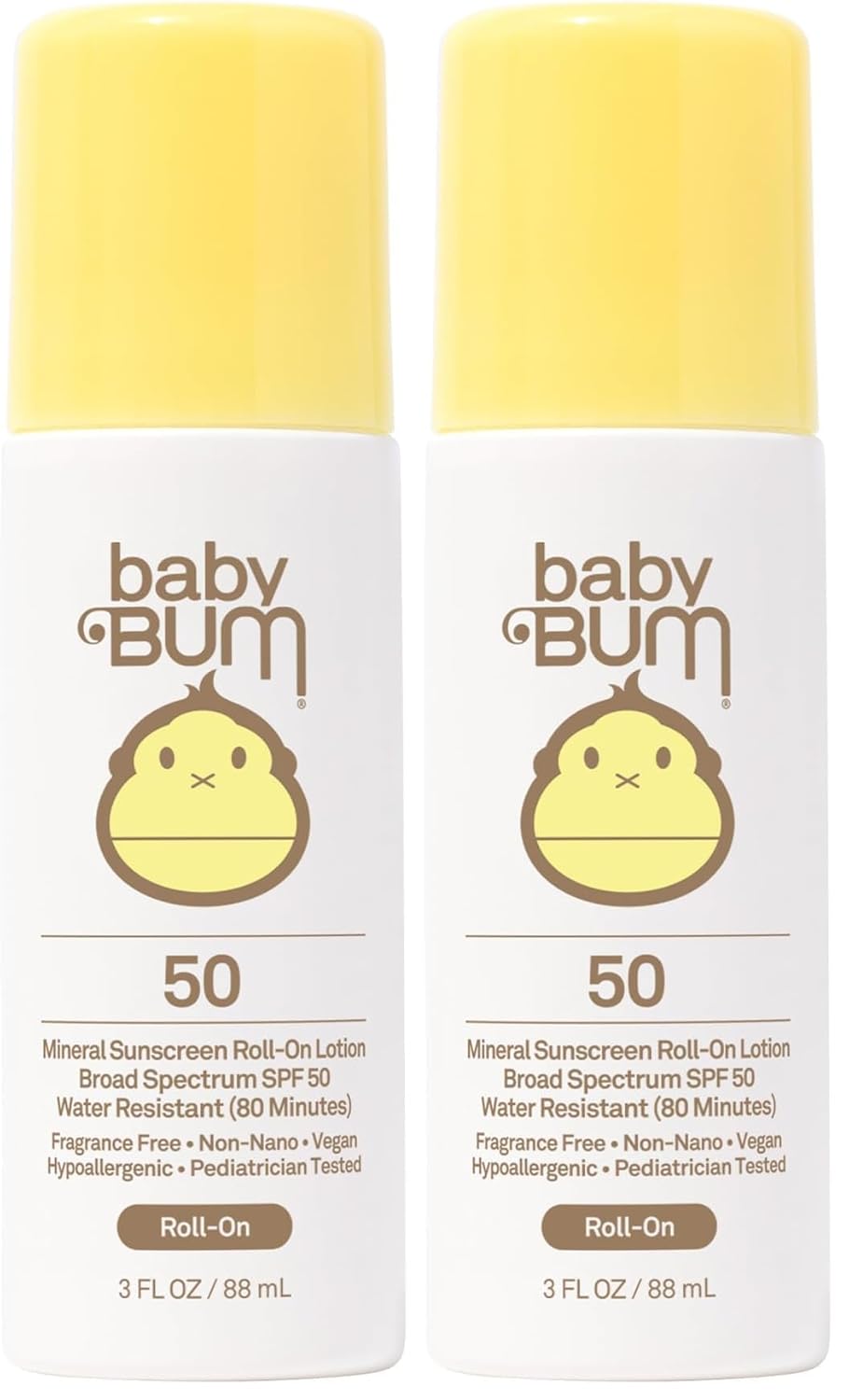 Baby Bum Mineral SPF 50 Roll-On Sunscreen for Kids and Babies