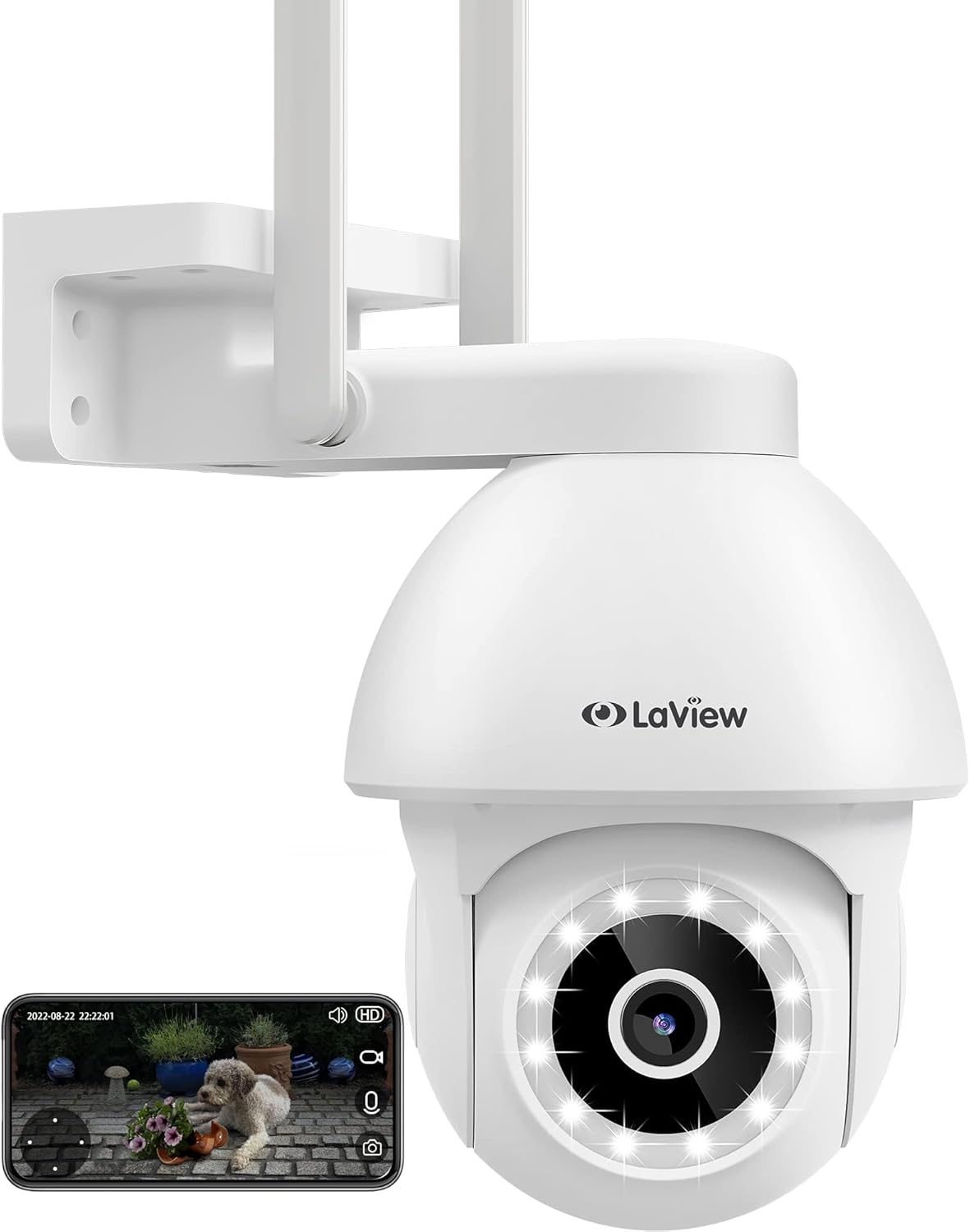 LaView 4MP WiFi Security Camera with Starlight Color Night Vision