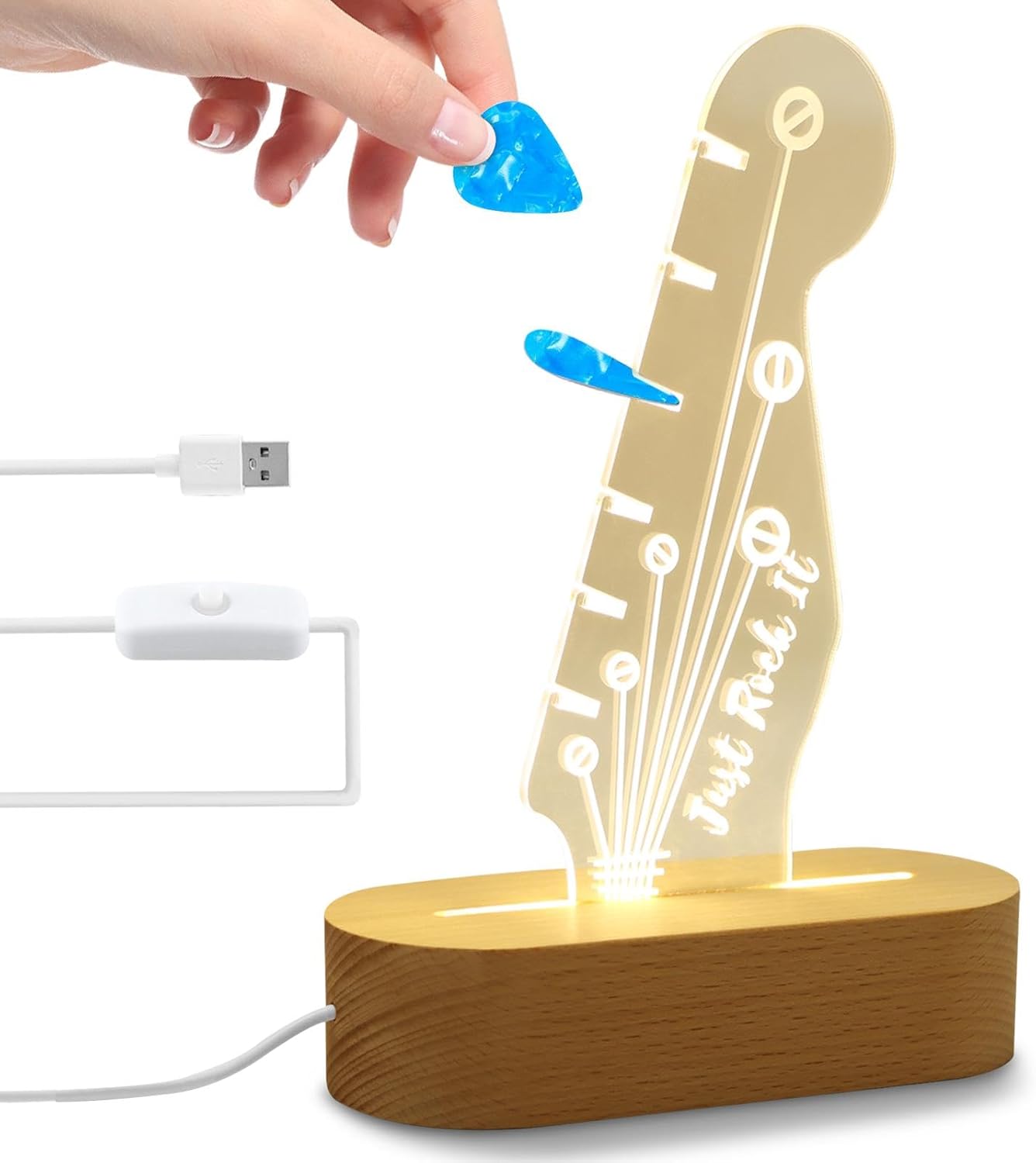 Acrylic Electric Guitar Pick Holder - Display Picks in Style!
