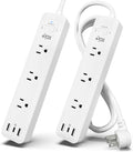 2-Pack USB-C PD Power Strip, Surge Protection, 30W PD Port