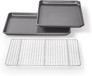 Chicago Metallic Non-Stick Cookie and Jelly-Roll Pan Set