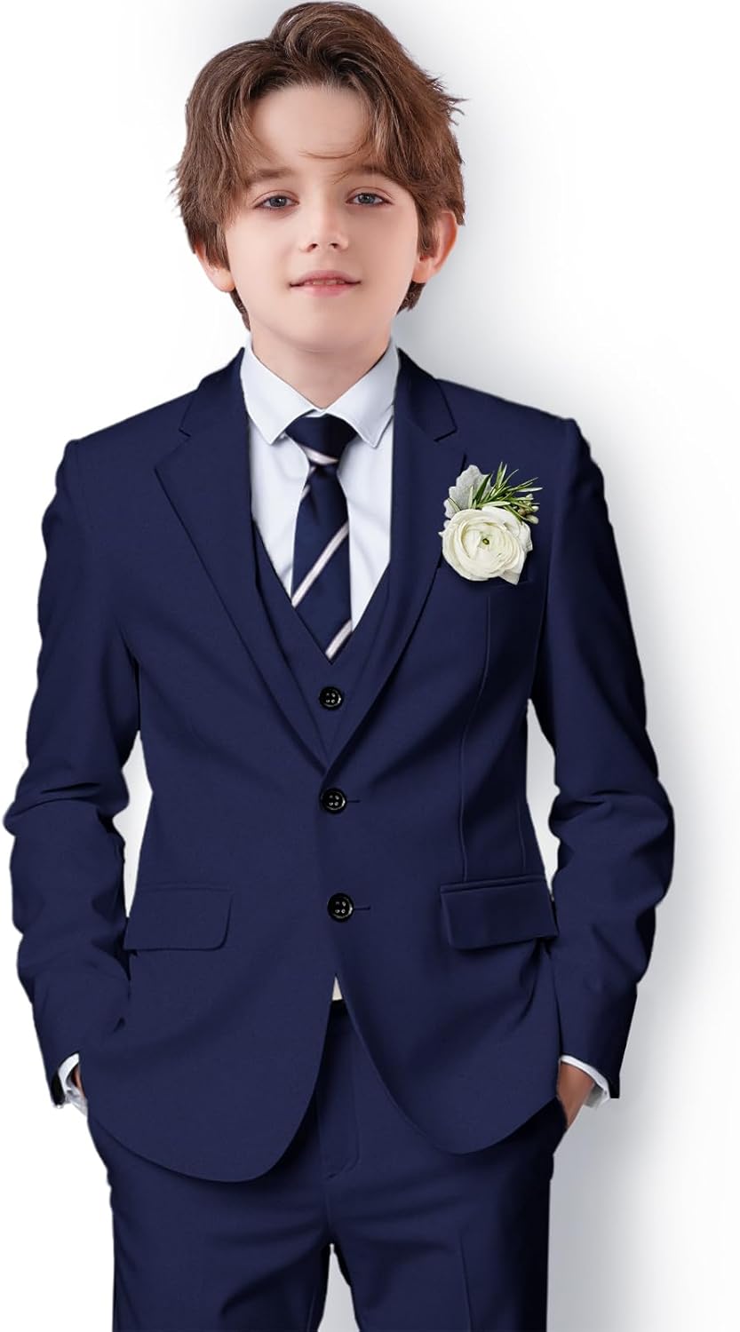 Boys Suit Formal Slim Fit Kids Suit for Weddings and Events