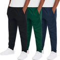 Ultra Performance 3 Pack Boys Sweatpants - Lightweight Open Bottom