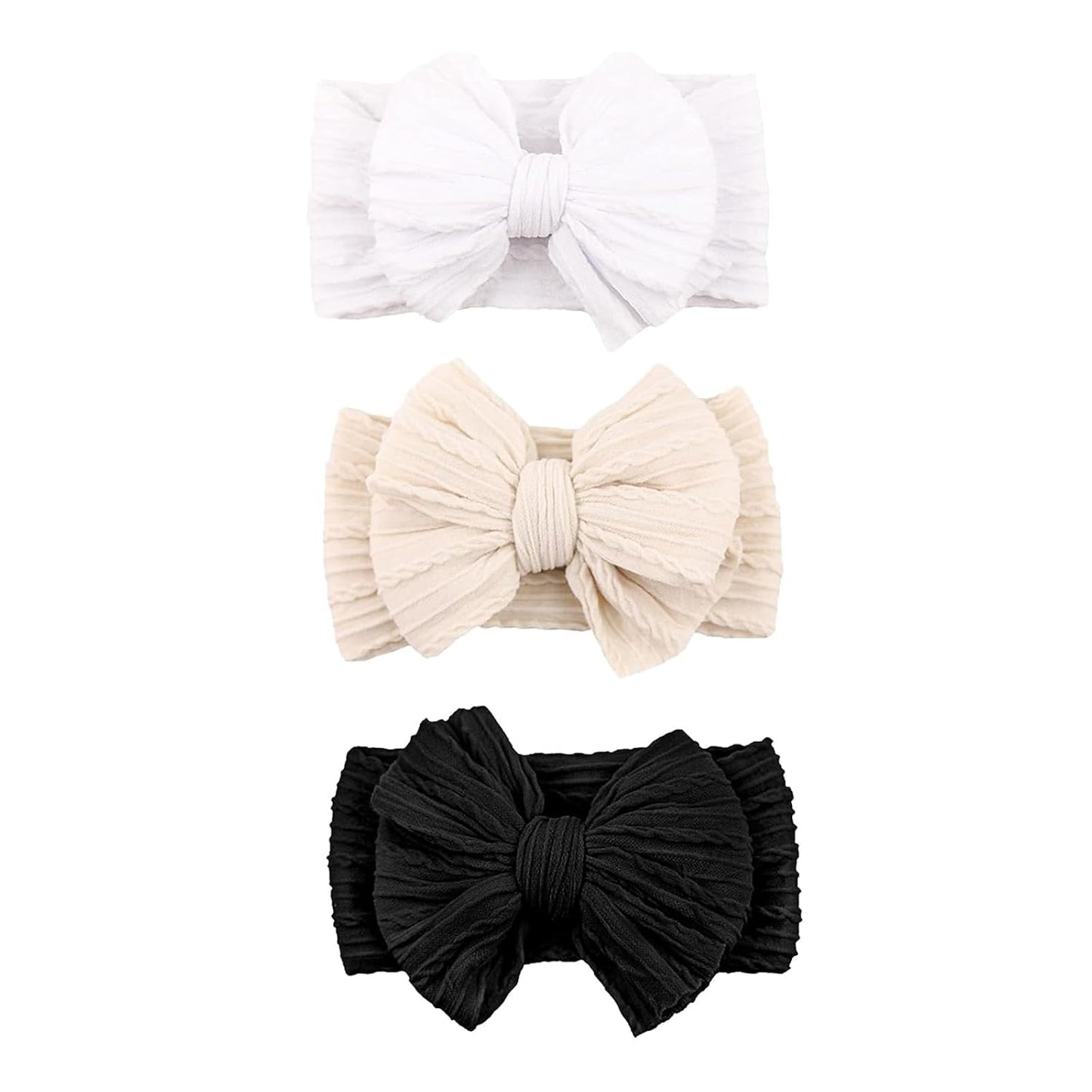 Soft Nylon Baby Headbands Set