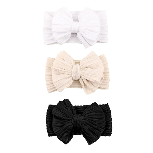 Soft Nylon Baby Headbands Set