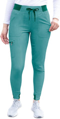 Adar Pro Scrubs for Women - Ultimate Yoga Jogger Scrub Pants Soft