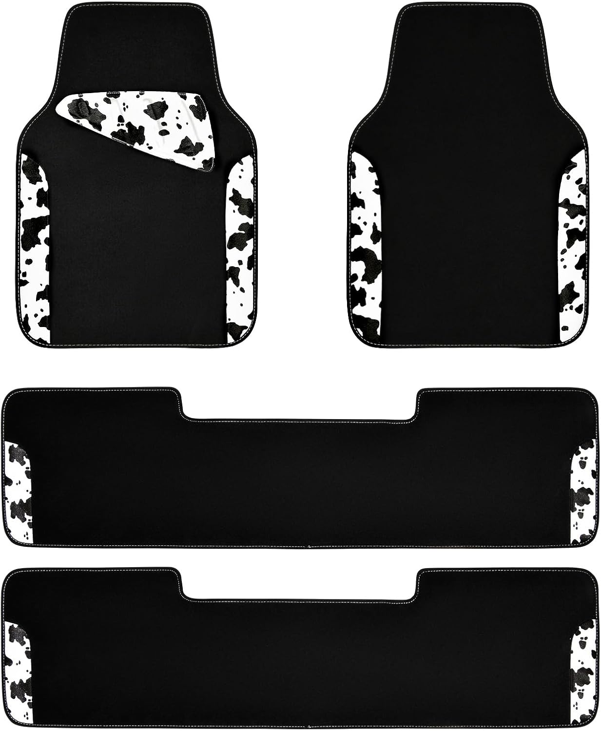 Cow Print Car Mats for SUVs, Vans, and Sedans - Stylish Protection
