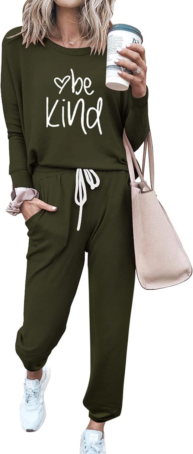 PRETTYGARDEN Women Fall 2 Piece Lounge Outfit for Comfort