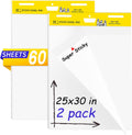 2 Pack Sticky Easel Pads 25 x 30 in - Large Self Stick Flip Chart