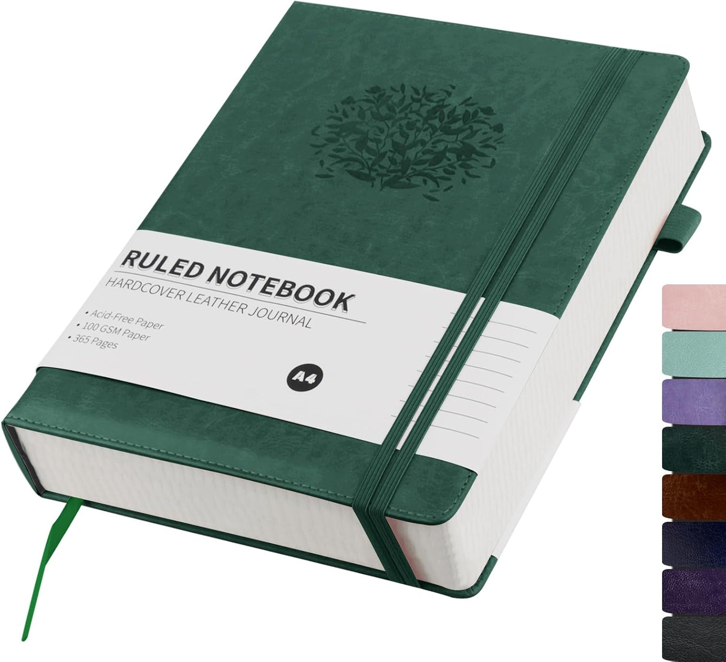 365-Page A4 Leather Journal: Elegant & Durable