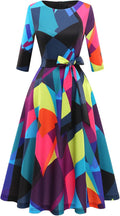 Cocktail Dresses for Women Tea Length A-Line - Vintage Formal Fit