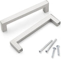 Probrico 25 Pack Square Cabinet Pulls 5 in Brushed Nickel - Durable