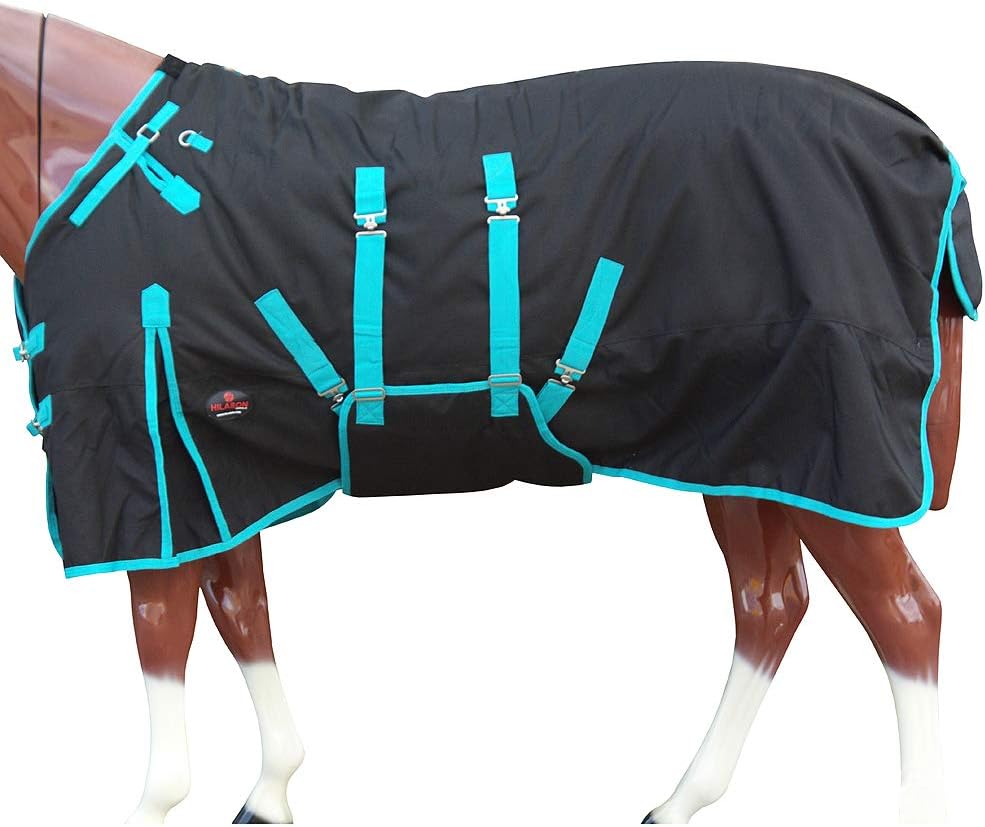 HILASON 1200D Winter Waterproof Poly Horse Blanket Belly Wrap