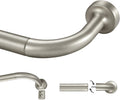 Brushed Nickel Curtain Rod 28-120 in - Adjustable Room Darkening