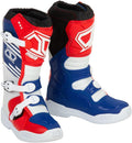 MSR Youth M3X Motocross Boots in Red White Blue - Youth Protective