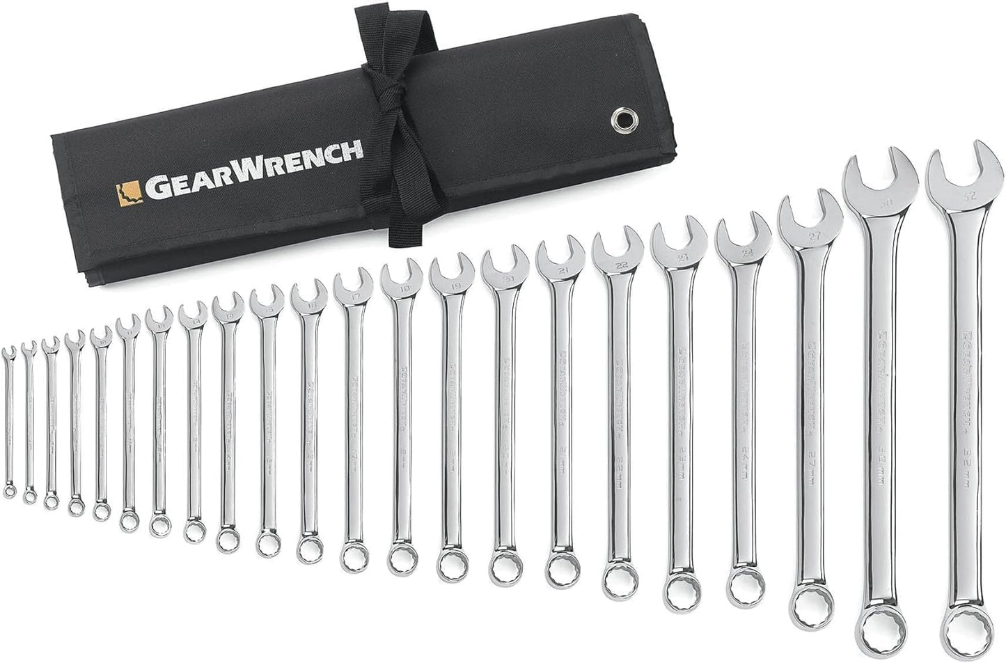GEARWRENCH 22 Pc. Long Pattern Metric Wrench Set for Tight Spaces
