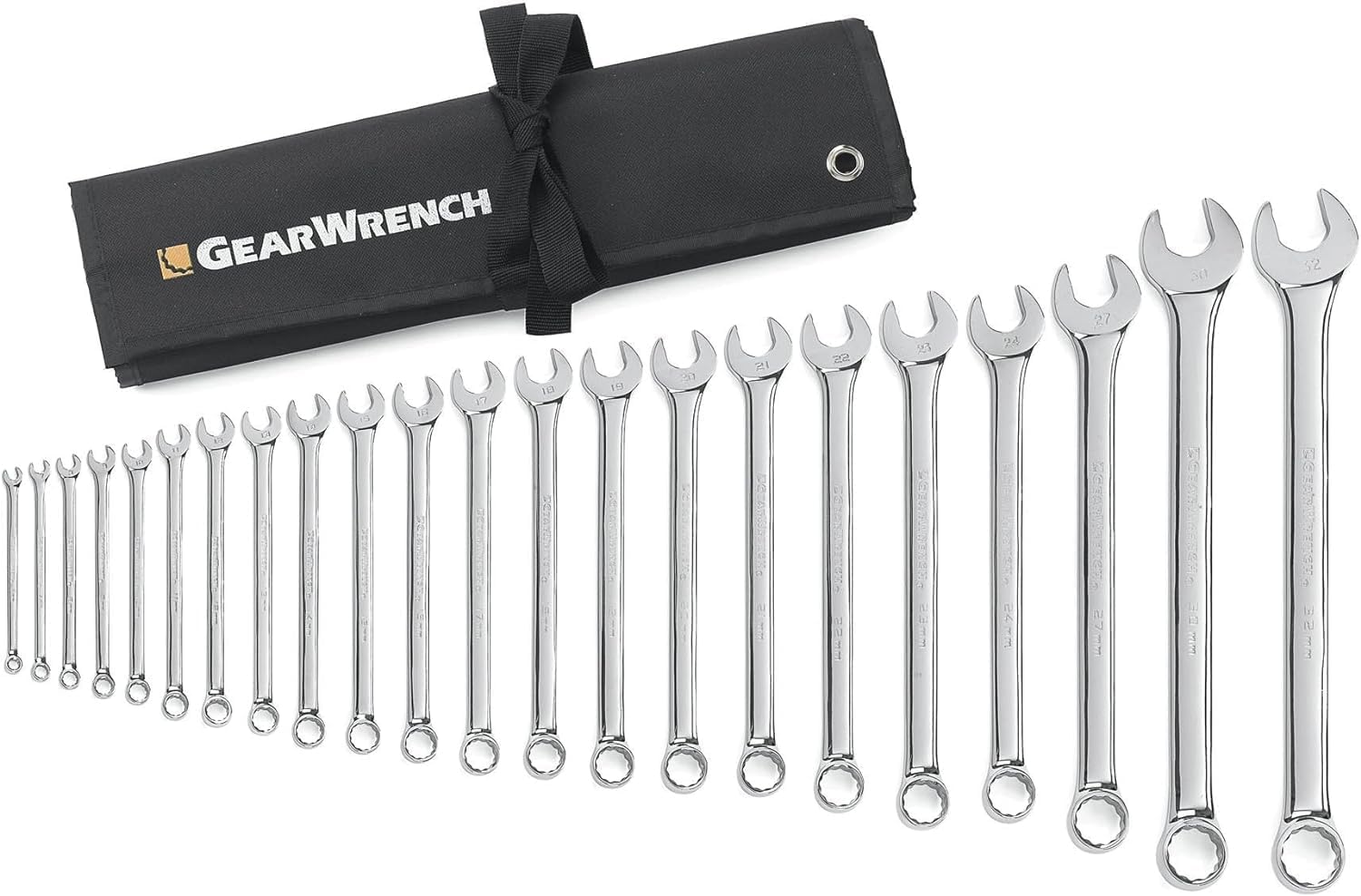 GEARWRENCH 22 Pc. Long Pattern Metric Wrench Set for Tight Spaces