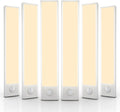 6 Pack Under Cabinet Lighting Wireless - Motion Sensor Warm 12 in