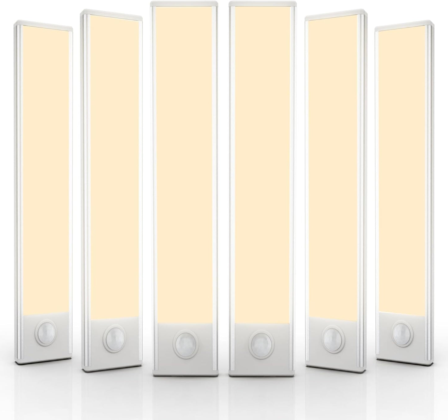 6 Pack Wireless Under Cabinet Lighting with Motion Sensor Feature