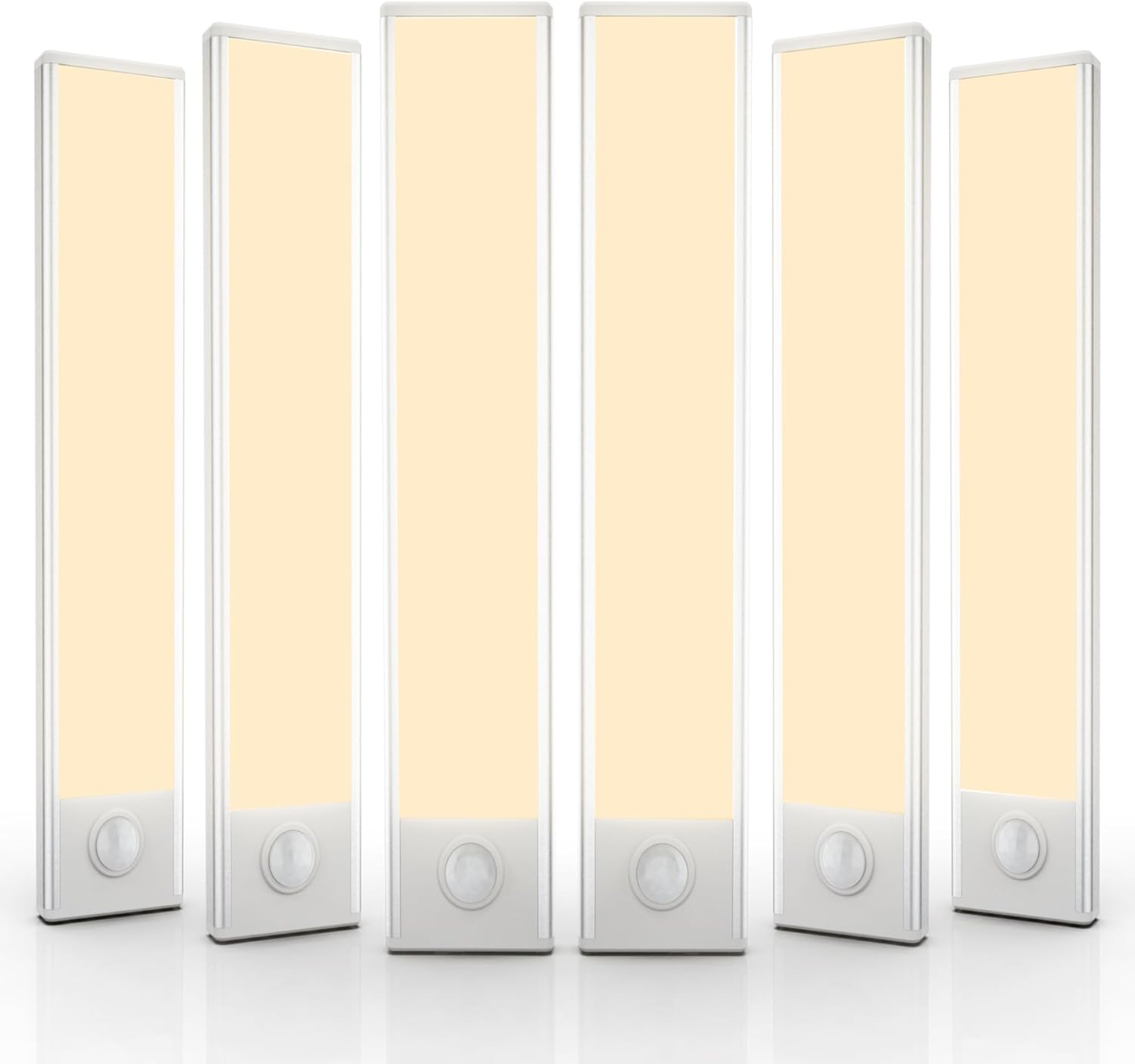 6 Pack Wireless Under Cabinet Lighting with Motion Sensor Feature
