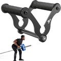 T Bar Row Landmine Attachment with Rubber Grip - Heavy Duty V Bar